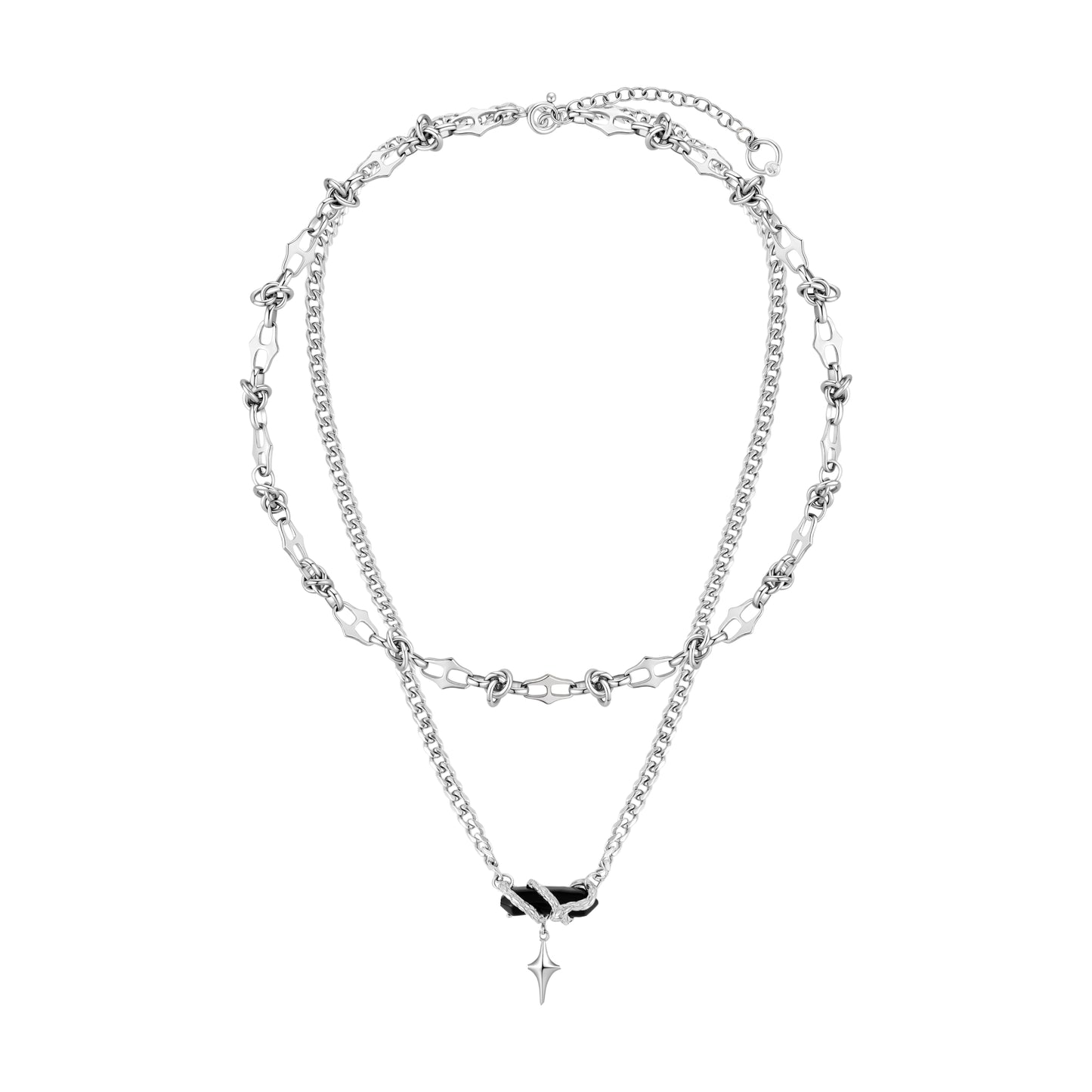 Snake Loop Double Layer Necklace