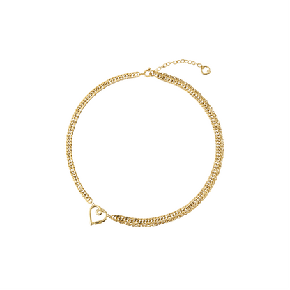 Heart Line Chain Necklace