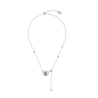 Planet Calling Orbiting Star Necklace