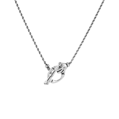 Night Cat Claw T-Bar Chain Necklace