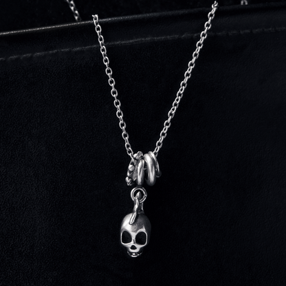 S925 Punk Skull Necklace