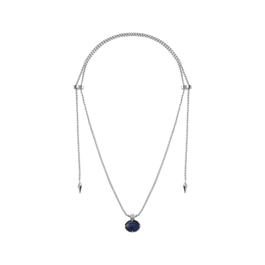 Snake Fang Bead Pull-Through Double Layer Necklace