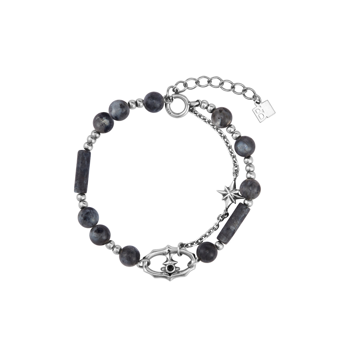 S925 Warthog Nose Clasp Double Layer Bracelet