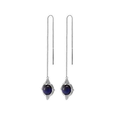 Blue Tiger Eye Cosmic Eye Ear Chains