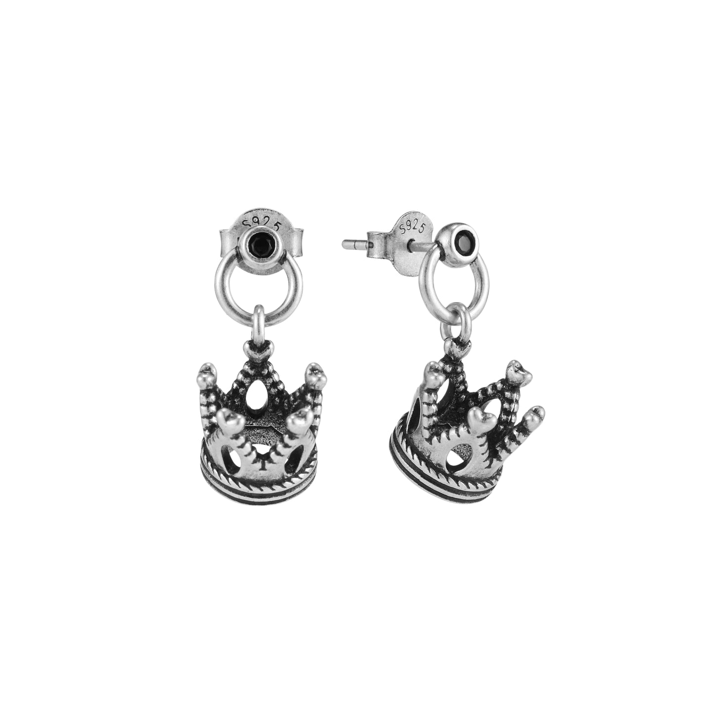 Fox Crown Drop Earring