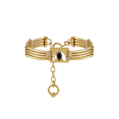 Punk Moth Coiled Rigid Bracelet