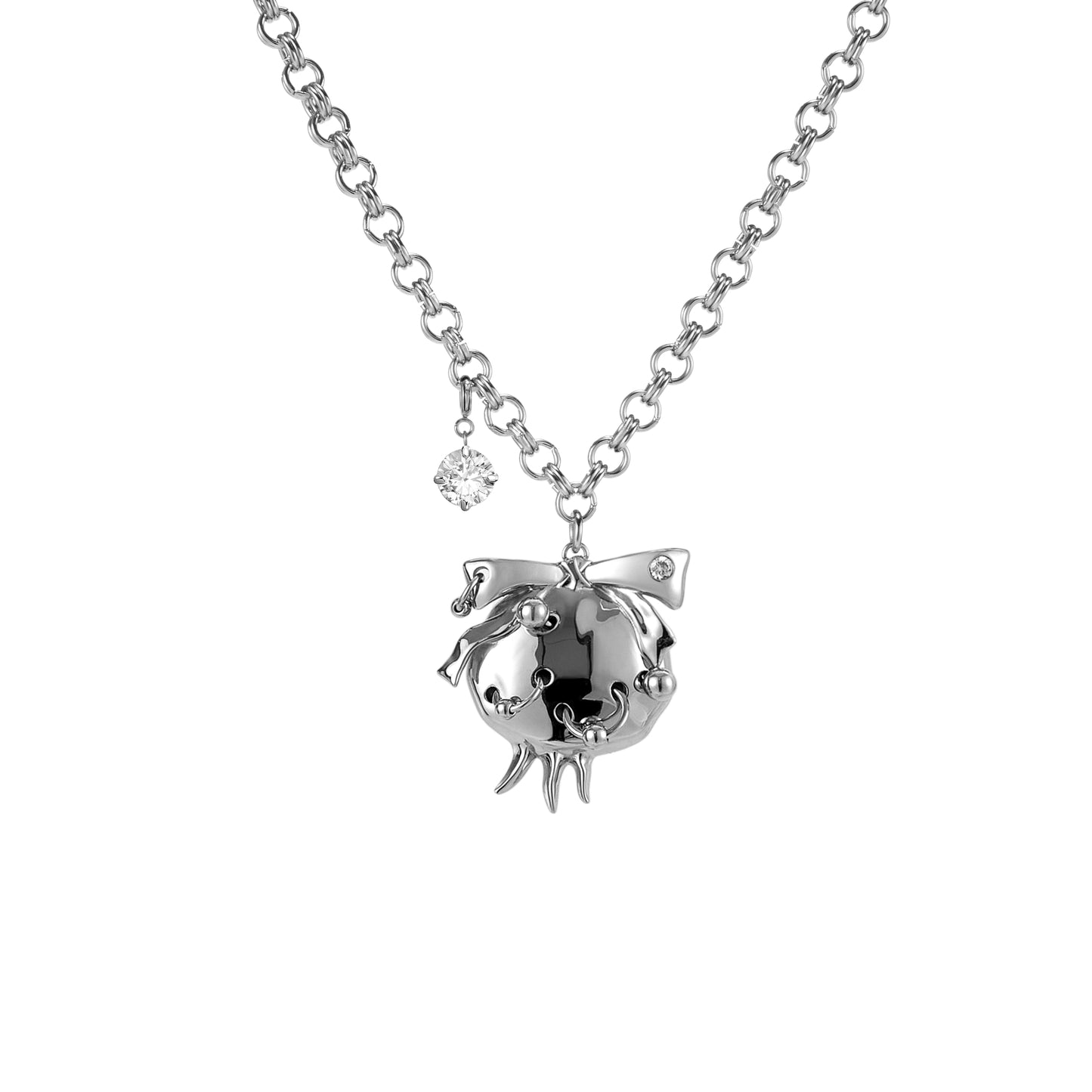 Pierced Bad Pomegranate Pendant Necklace