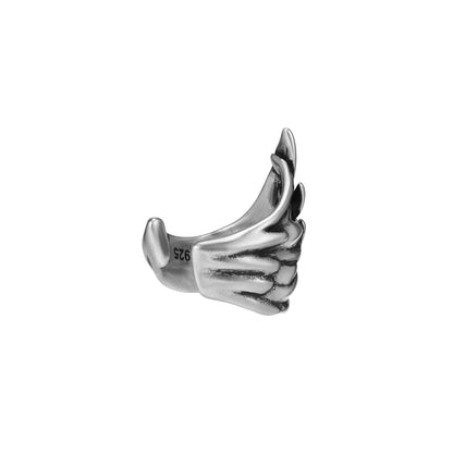 S925 Booby Bird Wing Ear Cuff