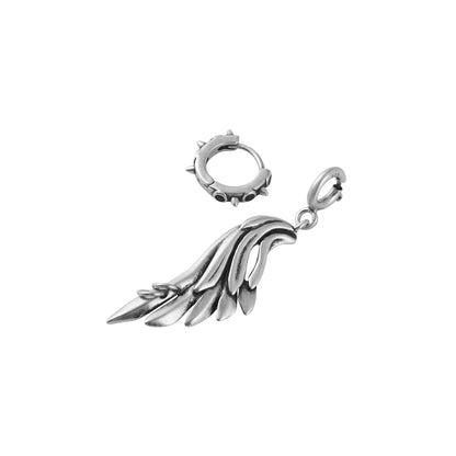 S925 Booby Bird Wing Piercing Pendant