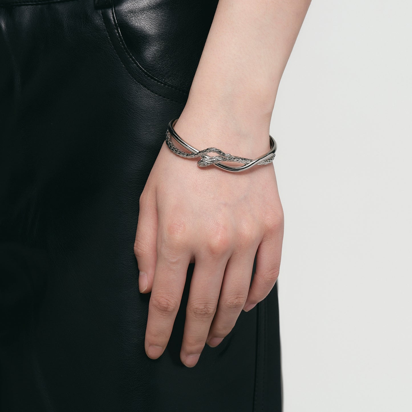 Triple Serpent Double-Layer Bangle