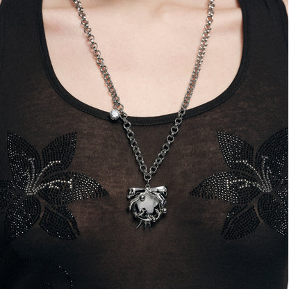 Pierced Bad Pomegranate Pendant Necklace