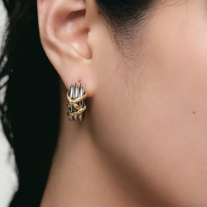 Snake Loop Hoop Earrings