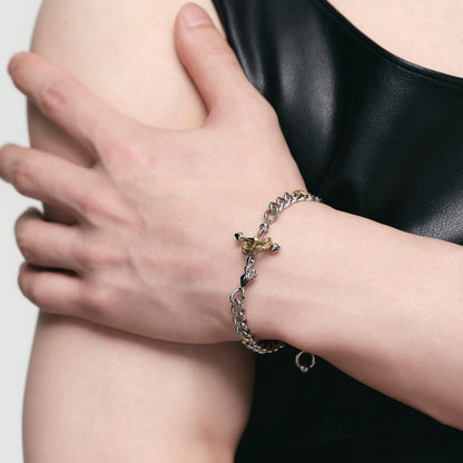 Starburst Key Snake Loop Bracelet