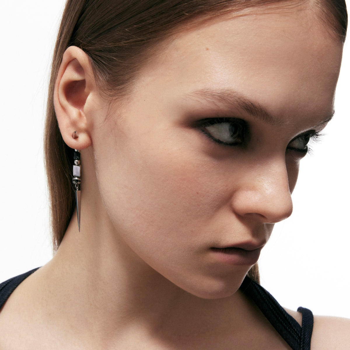 Stone Inlay Earrings