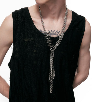 "Punk Mania" Tie Necklace