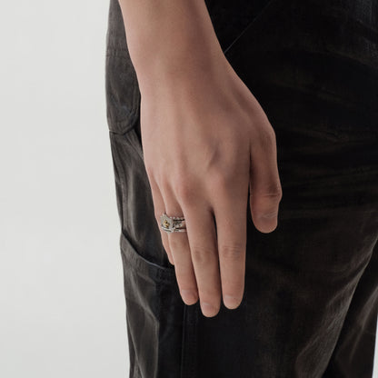 Prom Emblem Stacking Ring Set