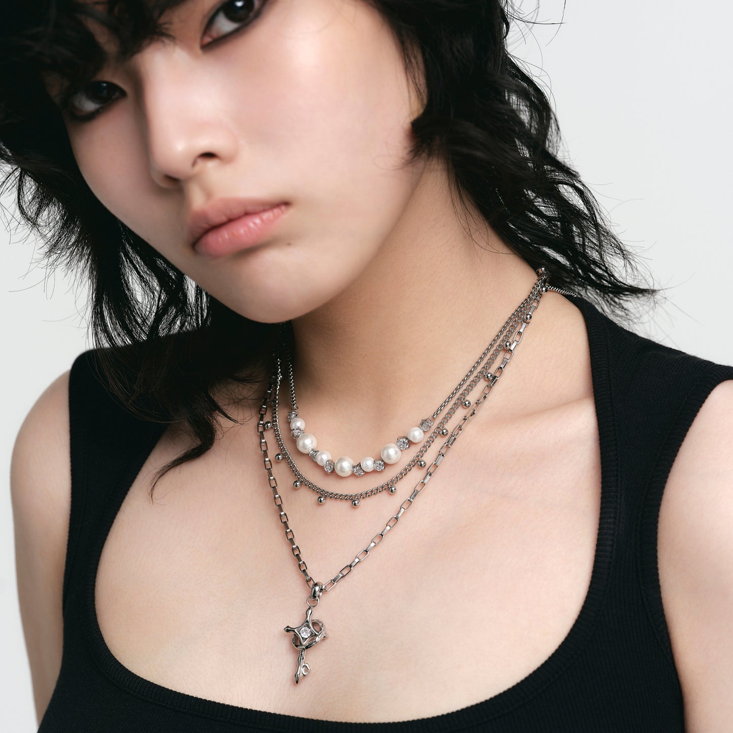 Starburst Key Layered Necklace
