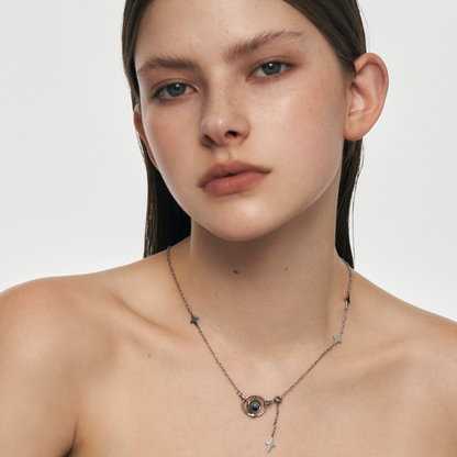 Planet Calling Orbiting Star Necklace