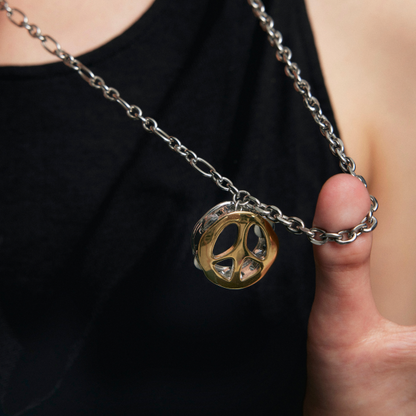 Hand Drum Sweater Necklace