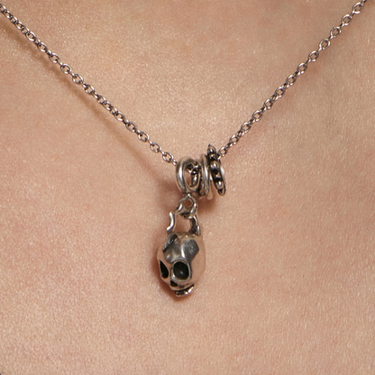S925 Punk Skull Necklace