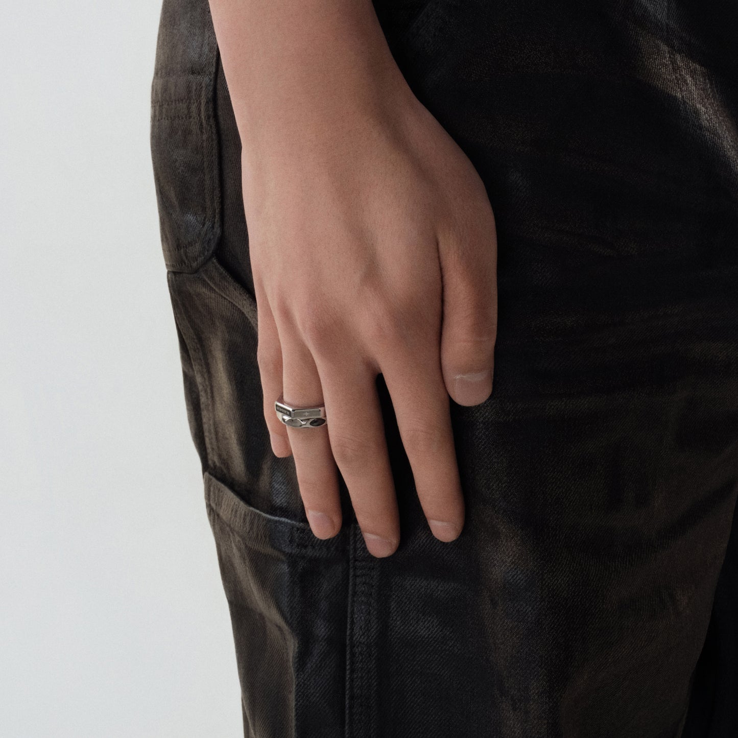 Double-Layer Text Rotating Ring