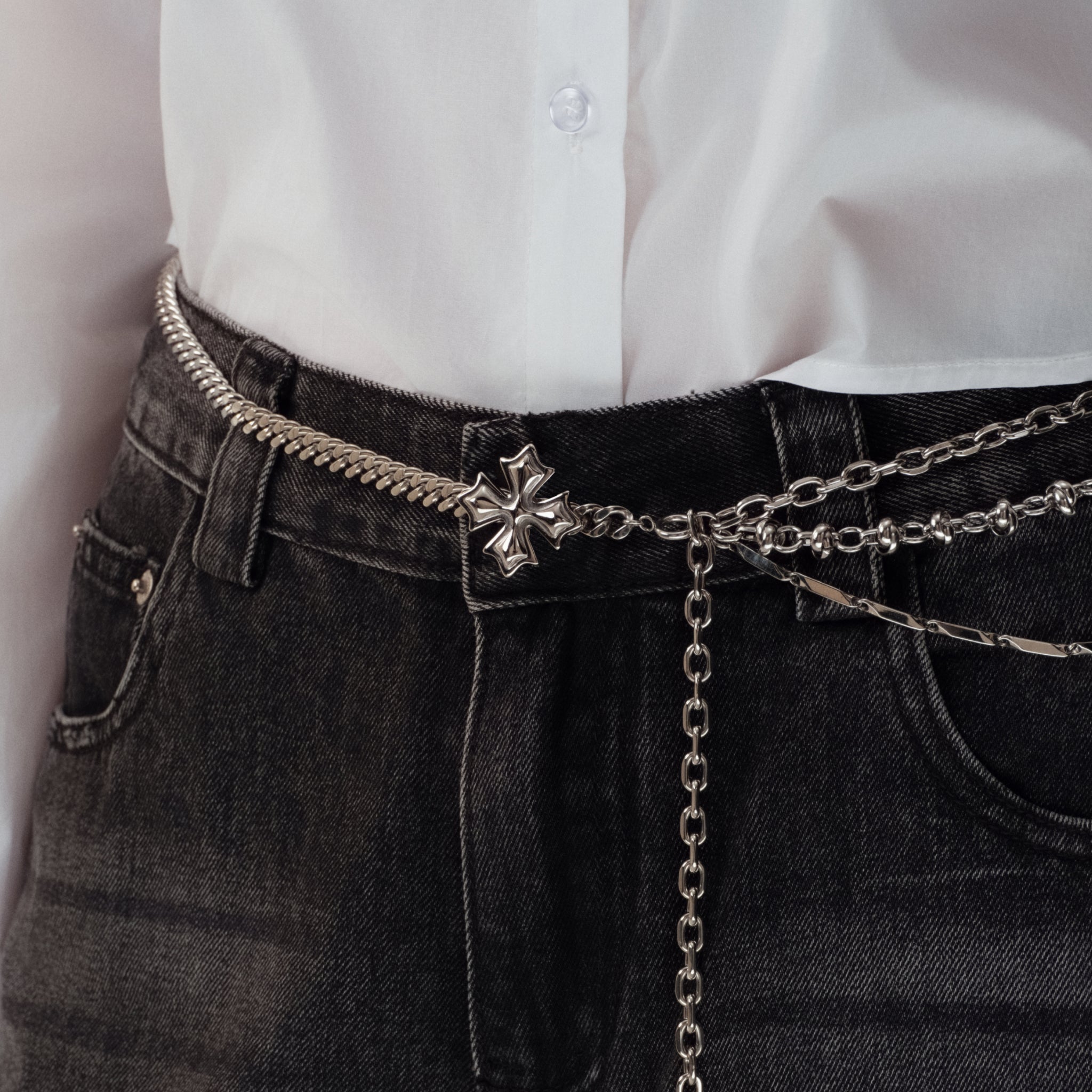 Crossflower Multi-Chain Belt – Blackheadshop