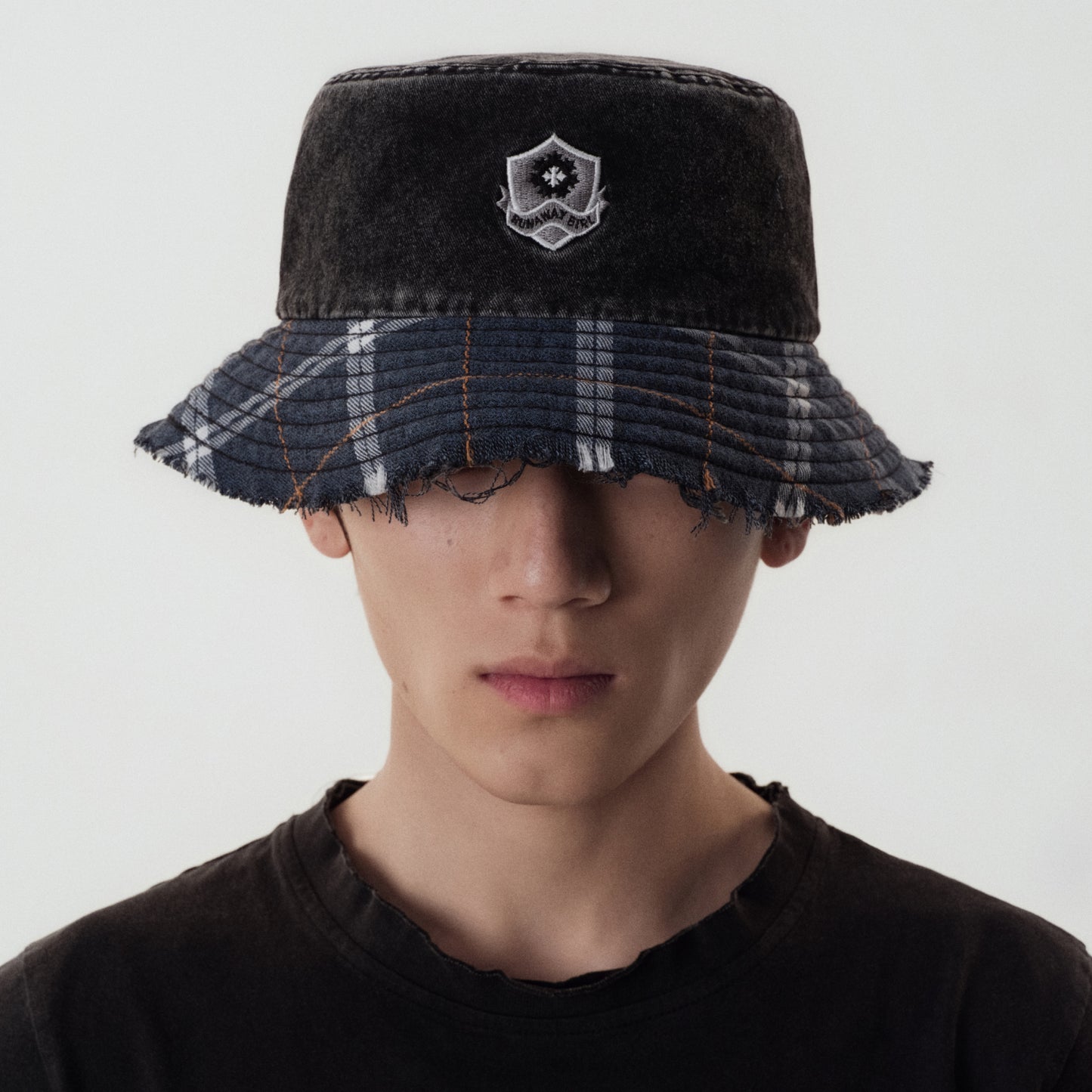 Prom Emblem Plaid Bucket Hat