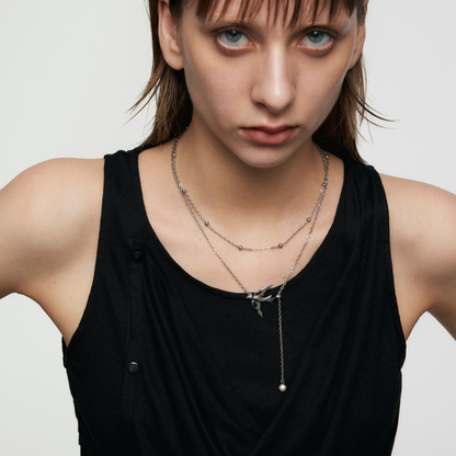 Double-Layer Peace Dove Necklace