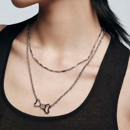 Pull Ring Double-Layer Necklace