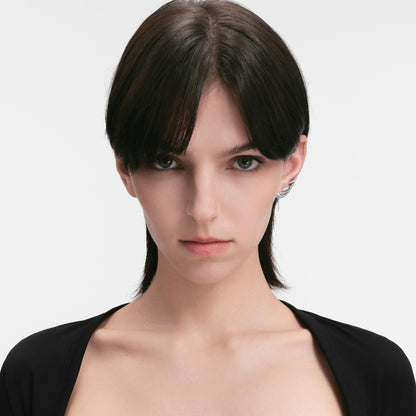 S925 Booby Bird Wing Wrapped Ear Cuff