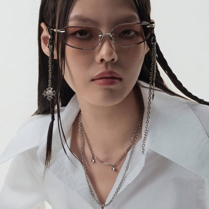 Crossflower Pendant Glasses Chain