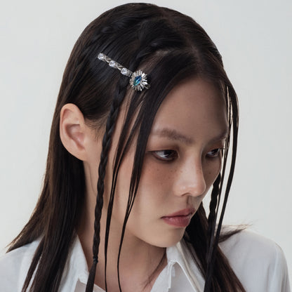 Cornflower Emblem Hair Clip