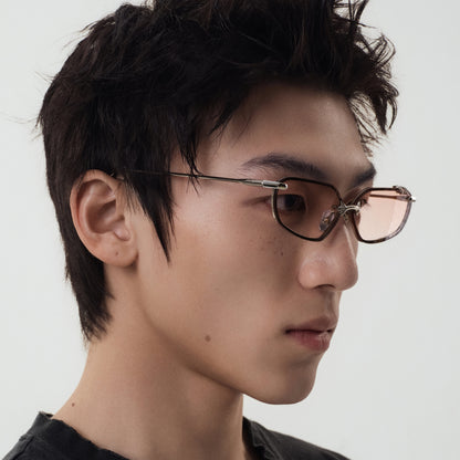 Piercing Ring Slim-Frame Sunglasses
