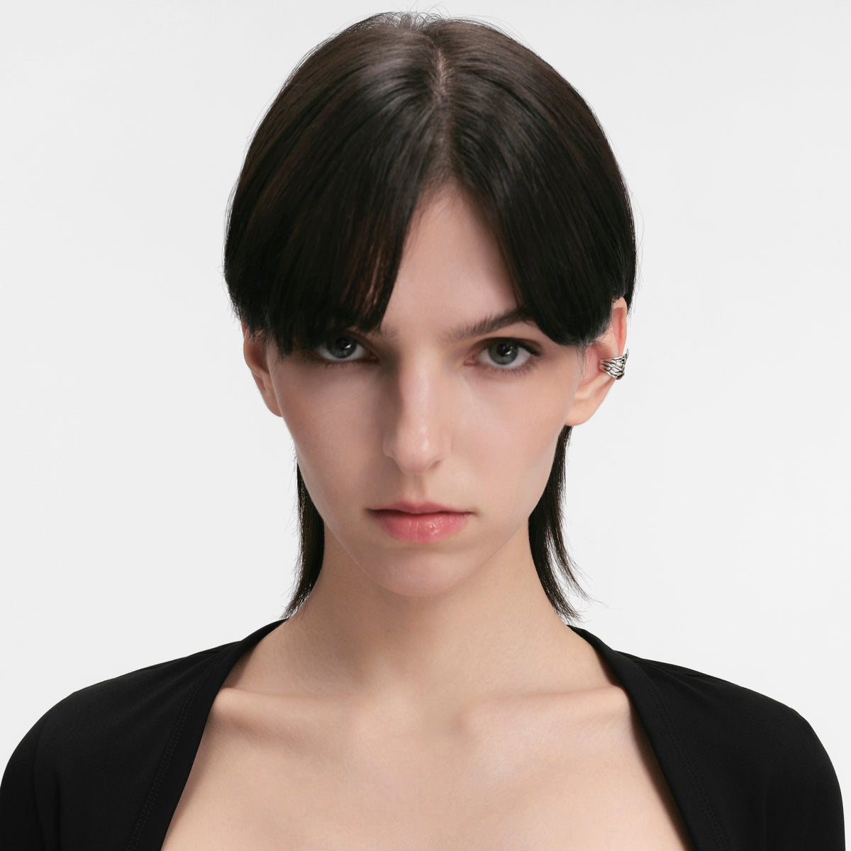 S925 Booby Bird Wing Ear Cuff