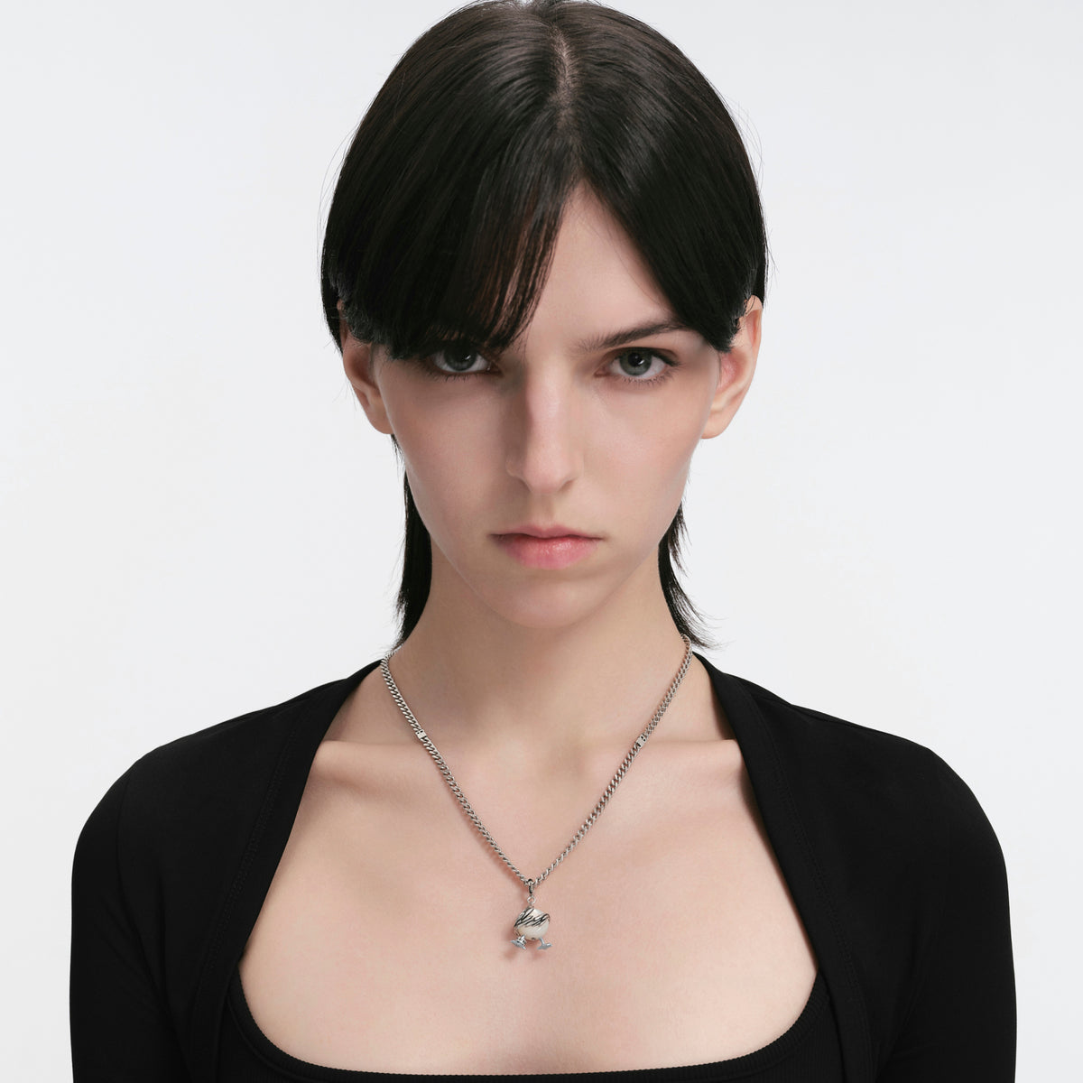 S925 Blue Booby Wing Pendant