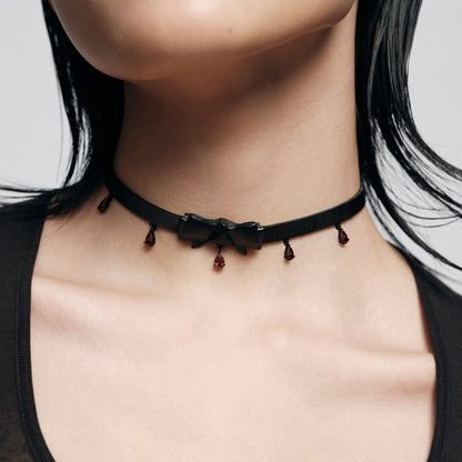 Ribbon Bow Choker