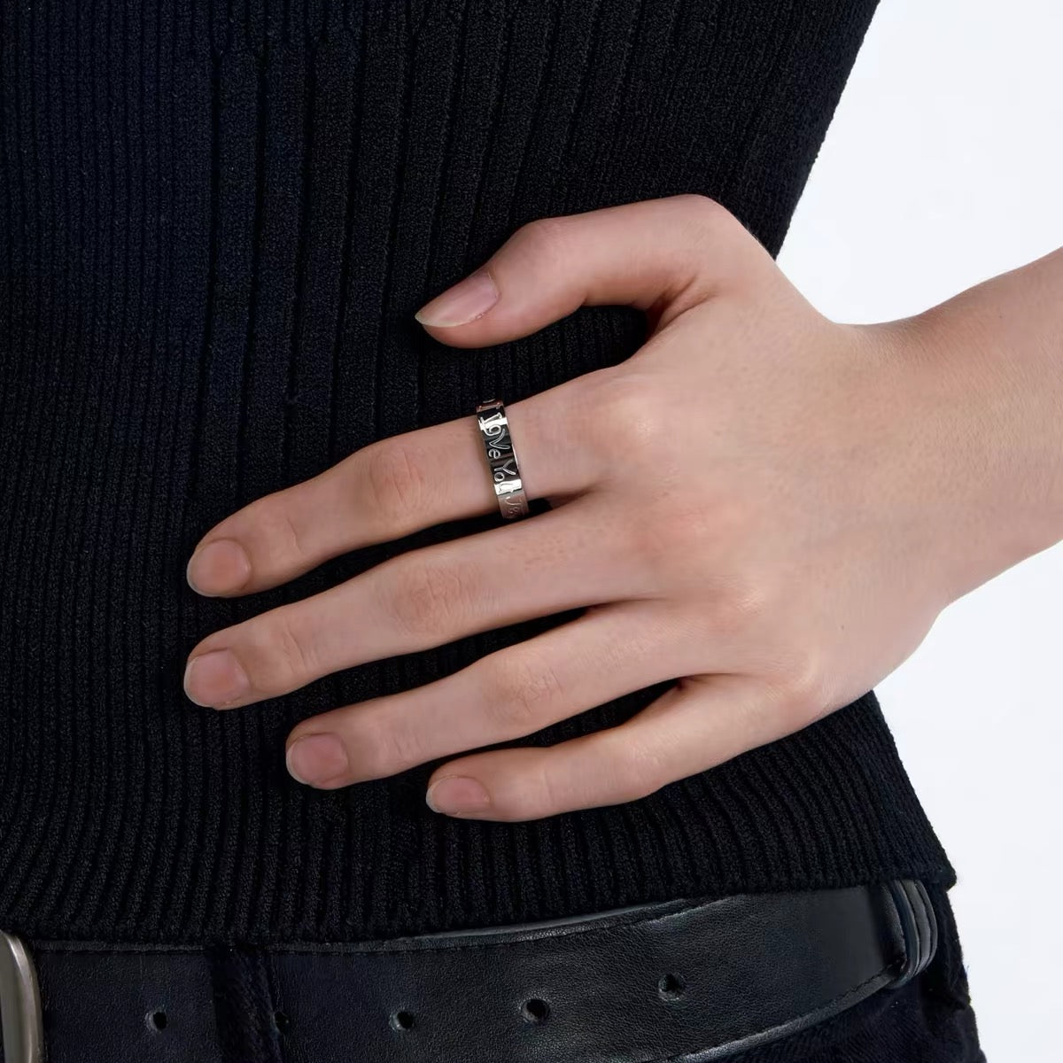 I Love You Two-Tone Ring
