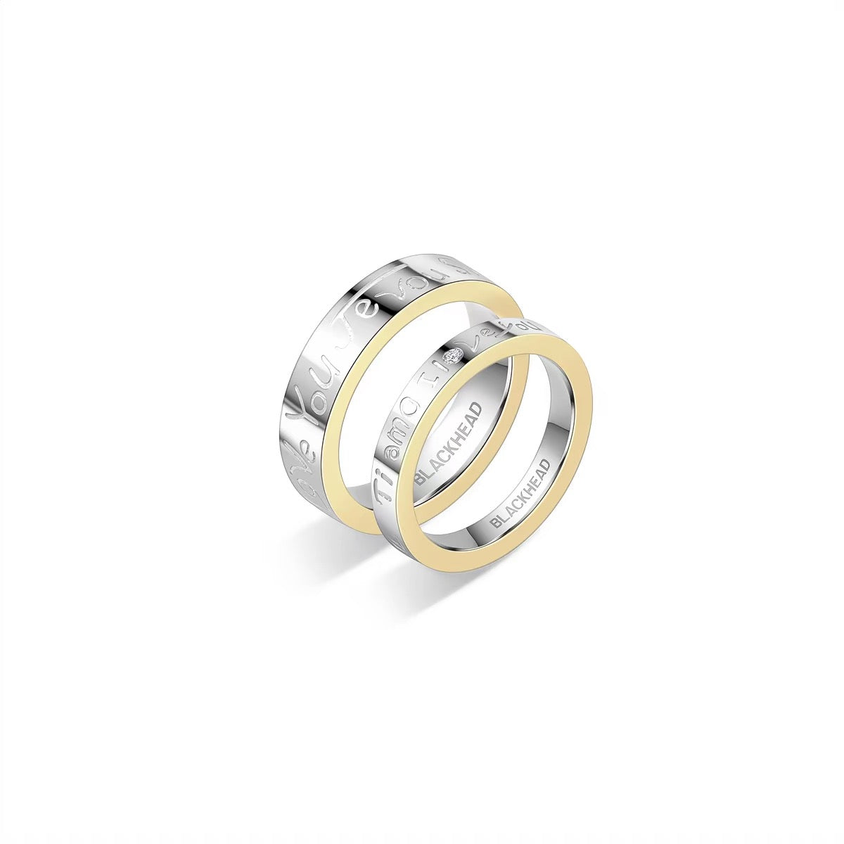 I Love You Two-Tone Ring
