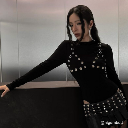 Blood Demon Crescent Earring