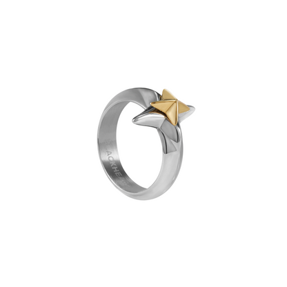 Star of Bethlehem Gold And Silver Color Matching Rotating Christmas Star Ring