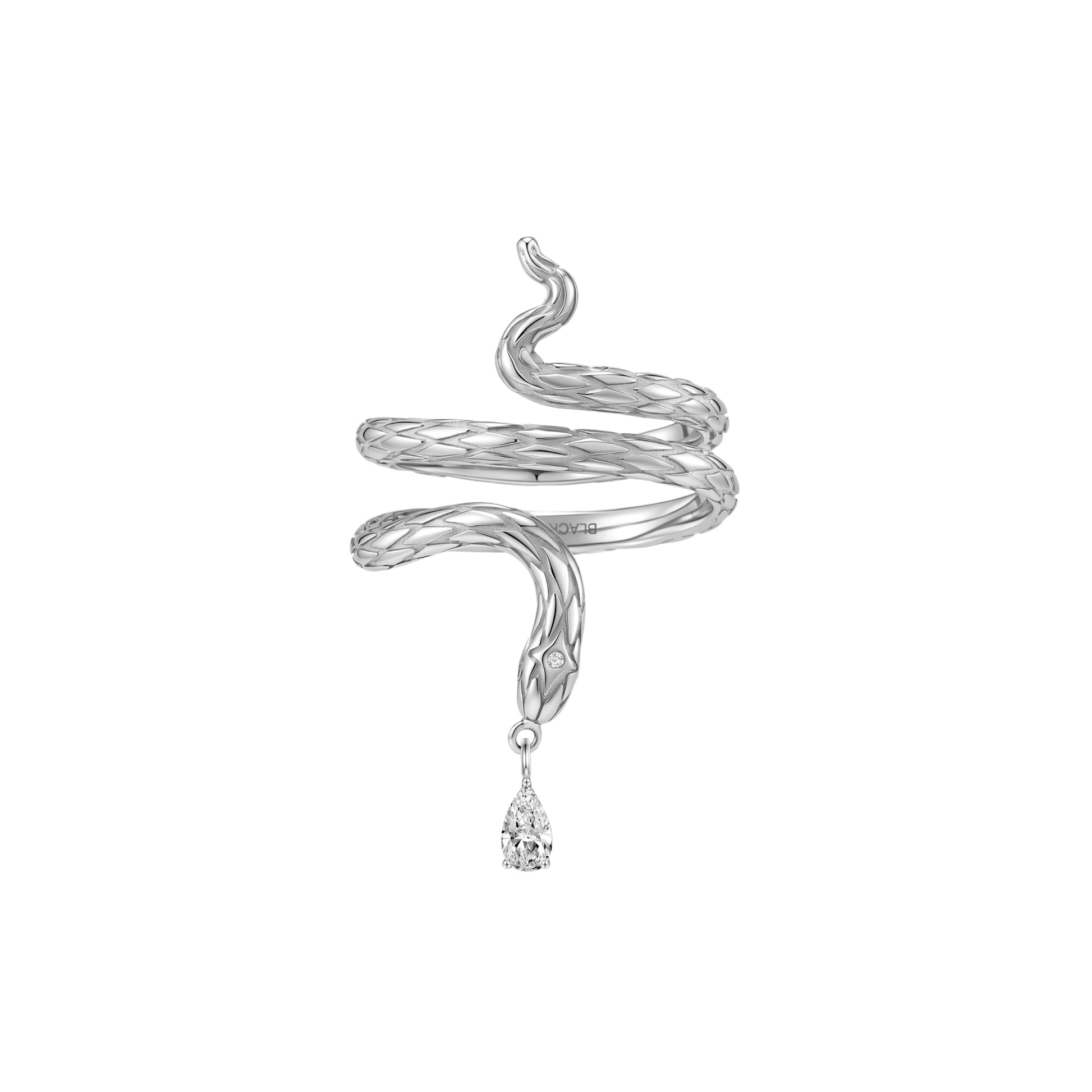 Triple Serpent Pendant Ring