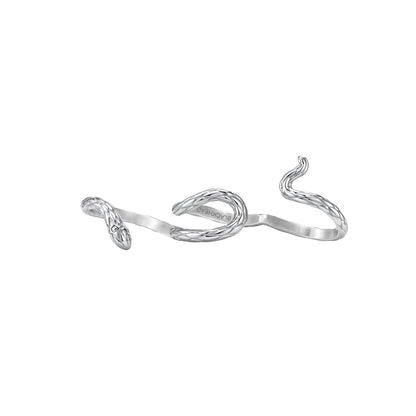 Triple Serpent Three-Finger Ring