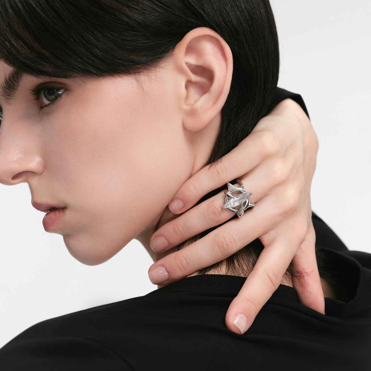 Radiant Starburst Sculptural Ring