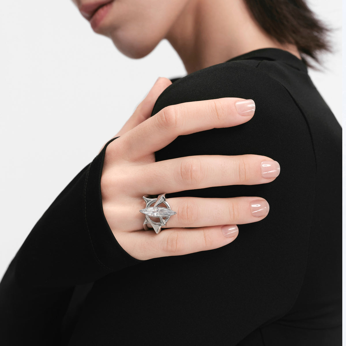 Radiant Starburst Sculptural Ring