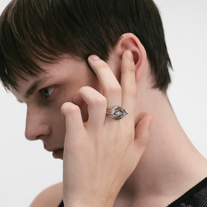 Radiant Starburst Signet Ring
