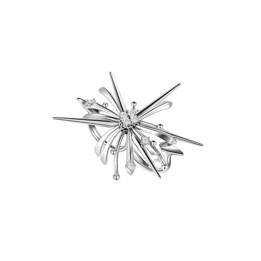 Radiant Tassel Double-Finger Ring