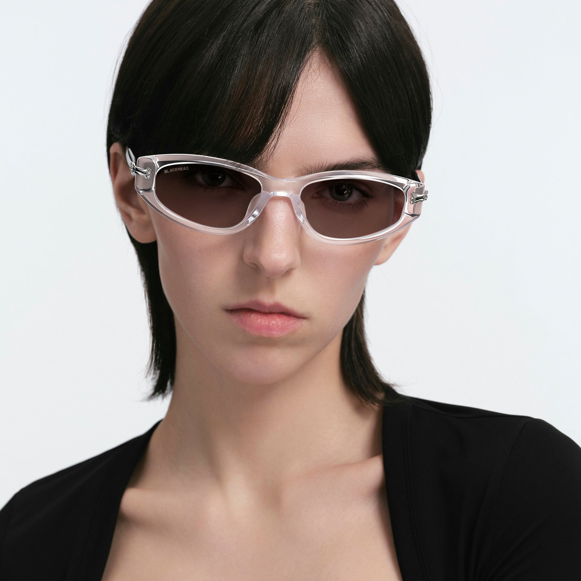 Slim Square Skeleton Sunglasses – Clear Photochromic