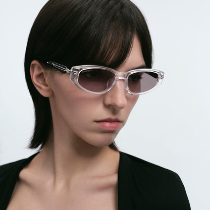 Slim Square Skeleton Sunglasses – Clear Photochromic
