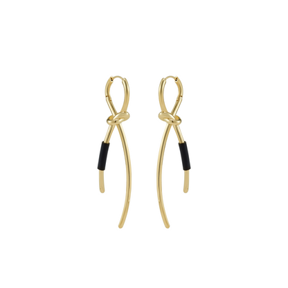 Twisted Knot Hinged Earrings