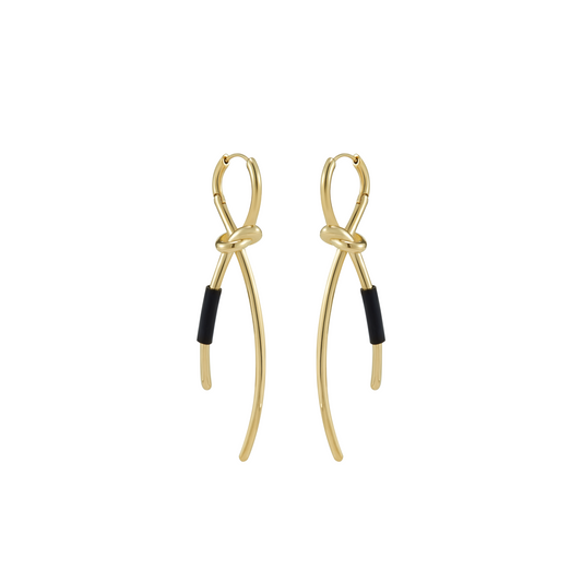 Twisted Knot Hinged Earrings